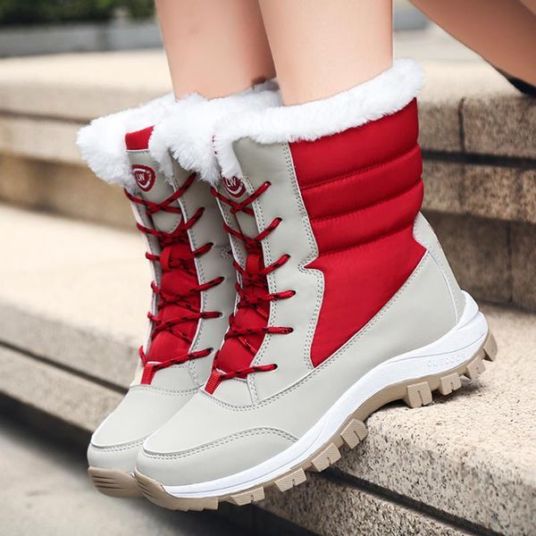 2020 women boots non-slip waterproof winter ankle snow boots women platform winter shoes with thick fur botas mujer high, Black
2020 women boots non-slip waterproof winter ankle snow boots women platform winter shoes with thick fur botas mujer high, Black