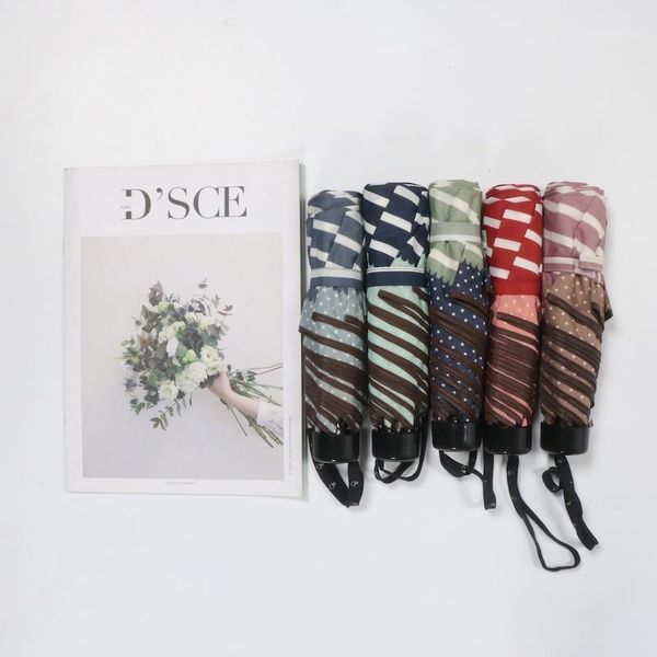 three folding umbrella fresh style navy stripe edge small little light portable female umbrella windproof strong1
three folding umbrella fresh style navy stripe edge small little light portable female umbrella windproof strong1