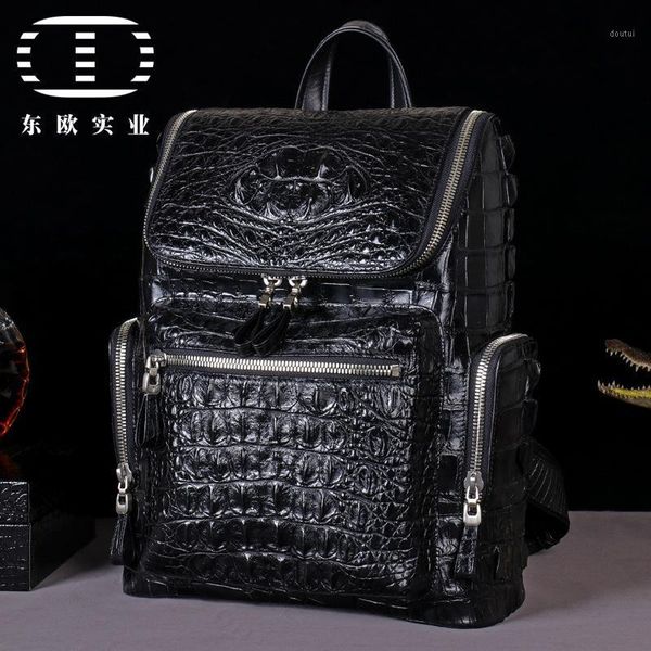 briefcases luxurious2021 crocodile factory goods leather large capacity travel computer backpack genuine men's bag1
briefcases luxurious2021 crocodile factory goods leather large capacity travel computer backpack genuine men's bag1