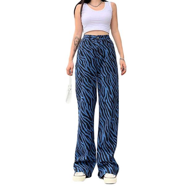 women pants adults streetwear casual high waist leopard print spring autumn loose wide-leg pants with pockets, Black;white
women pants adults streetwear casual high waist leopard print spring autumn loose wide-leg pants with pockets, Black;white