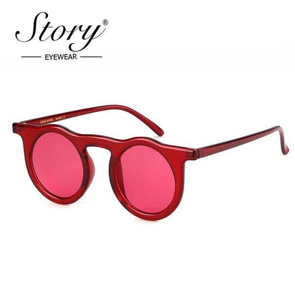 sunglasses story vintage retro red small round brand designer frame ladies sun glasses black mirror shades female uv400, White;black
sunglasses story vintage retro red small round brand designer frame ladies sun glasses black mirror shades female uv400, White;black