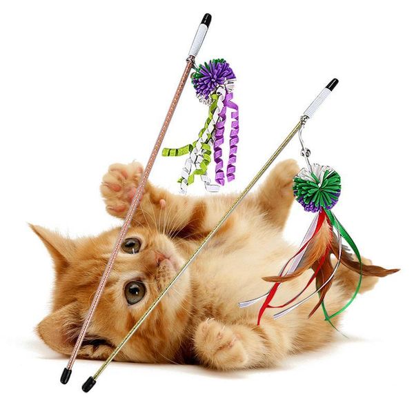 cat toys cute rod artificial feather tail funny pole teaser wand pet for cats interactive stick supplies
cat toys cute rod artificial feather tail funny pole teaser wand pet for cats interactive stick supplies
