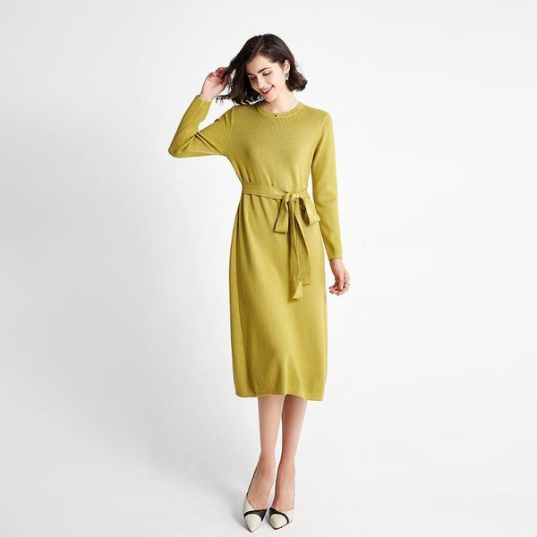 2020 winter and pullovers o-neck sleeve women long sweater with belt casual dress knitted female pull femme1, Black;gray
2020 winter and pullovers o-neck sleeve women long sweater with belt casual dress knitted female pull femme1, Black;gray