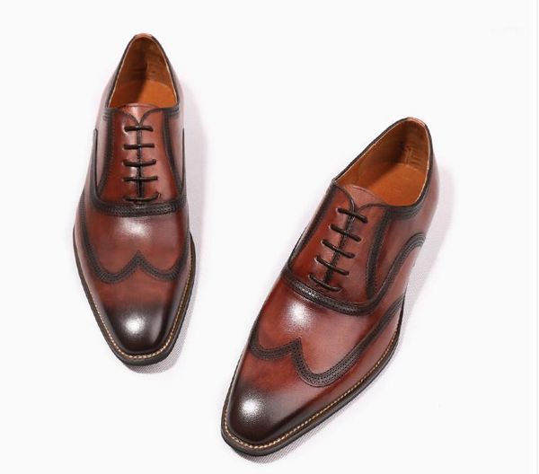 men summer classical retro mixed color genuine leather dress shoes men handmade fashion oxfords breathable leather dress shoes1, Black
men summer classical retro mixed color genuine leather dress shoes men handmade fashion oxfords breathable leather dress shoes1, Black