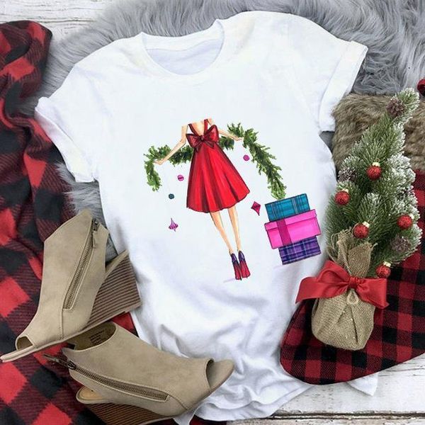 women cartoon clothes 90s girls merry christmas fashion lady print tee ladies graphic short sleeve t-shirt, White
women cartoon clothes 90s girls merry christmas fashion lady print tee ladies graphic short sleeve t-shirt, White