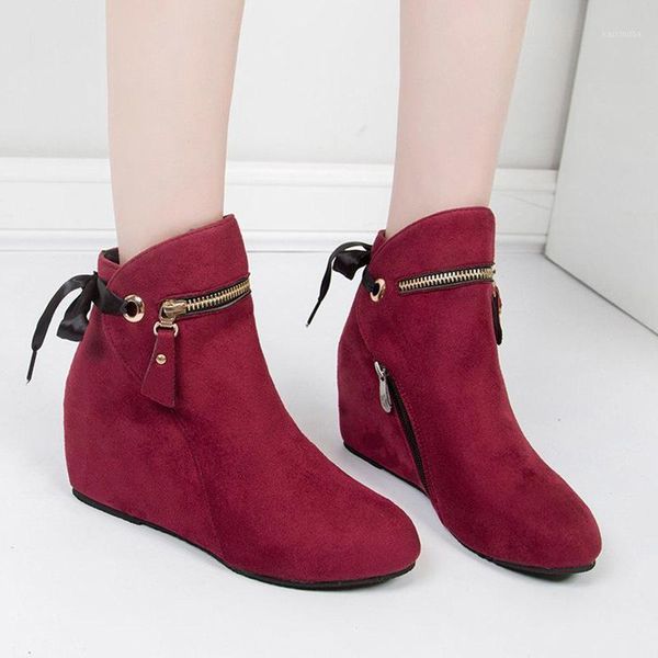 boots 35-43 plus size women wedges 2021 winter warm plush snow shoes ankle boot back bow increasing booties botas mujer1, Black
boots 35-43 plus size women wedges 2021 winter warm plush snow shoes ankle boot back bow increasing booties botas mujer1, Black