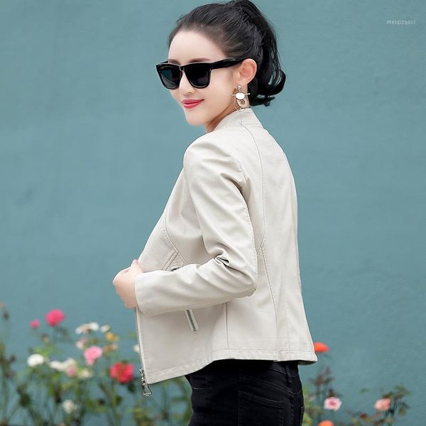 2021 spring and autumn new leather clothes women's short motorcycle leather jacket women's wear korean slim coat1, Black
2021 spring and autumn new leather clothes women's short motorcycle leather jacket women's wear korean slim coat1, Black