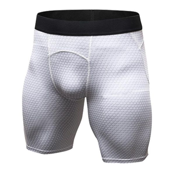 men's shorts brand 3d printing pro fitness running training quick-drying stretch tights sports casual trouses for men, White;black
men's shorts brand 3d printing pro fitness running training quick-drying stretch tights sports casual trouses for men, White;black
