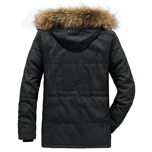 brand warm thicken winter jacket parkas coat men military fur collar casual fleece men jacket large size l-6xl 201204, Black
brand warm thicken winter jacket parkas coat men military fur collar casual fleece men jacket large size l-6xl 201204, Black
