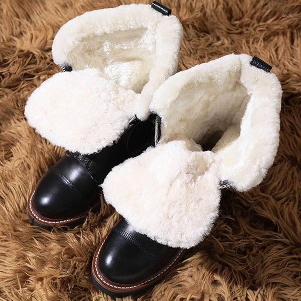 boots winter women cowhide genuine leather ankle brand buckle high shearling biker shoes zipper thick wool lining snow boots1, Black
boots winter women cowhide genuine leather ankle brand buckle high shearling biker shoes zipper thick wool lining snow boots1, Black