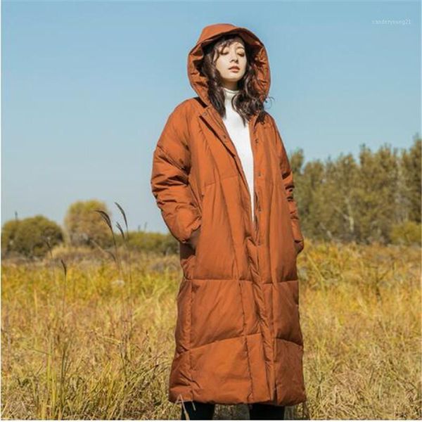 women's down & parkas literary and artistic leisure ribbed sleeves hooded garments thickened long white eiderdown 2021 winter women, Black
women's down & parkas literary and artistic leisure ribbed sleeves hooded garments thickened long white eiderdown 2021 winter women, Black