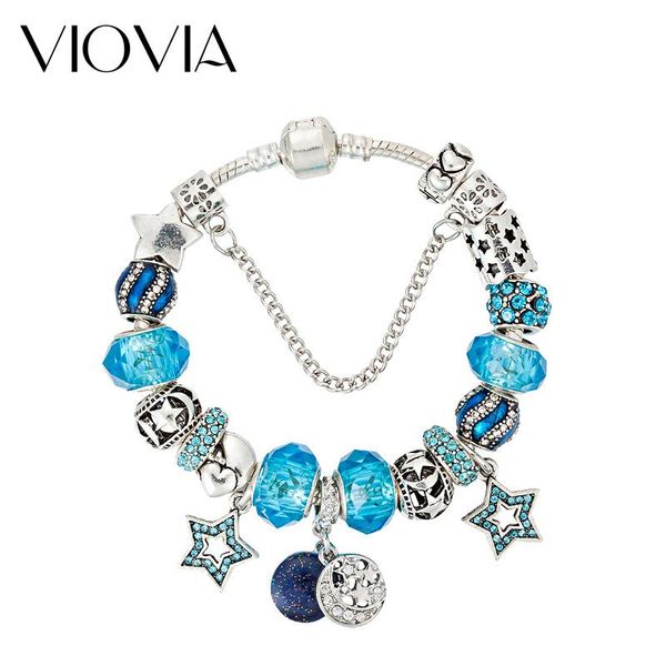 charm bracelets viovia fashion rhinestone star & bangles blue glass beads bracelet for women original jewelry b17043, Golden;silver
charm bracelets viovia fashion rhinestone star & bangles blue glass beads bracelet for women original jewelry b17043, Golden;silver