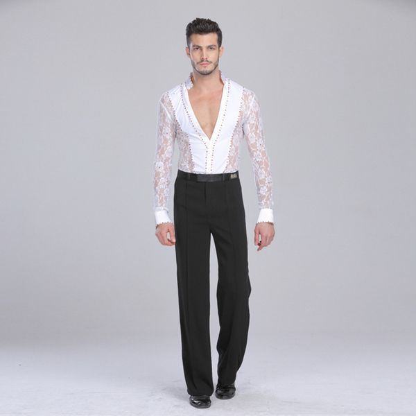2019 factory new clothing performance of modern and national standard men's with pants latin dance suit, Black;gray
2019 factory new clothing performance of modern and national standard men's with pants latin dance suit, Black;gray