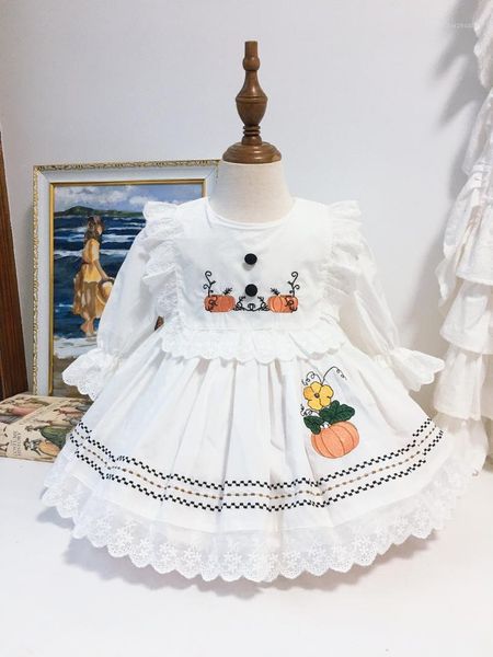 girl's dresses baby girl autumn winter white pumpkin long sleeve lace spanish turkish princess ball gown dress for halloween casual1, Red;yellow
girl's dresses baby girl autumn winter white pumpkin long sleeve lace spanish turkish princess ball gown dress for halloween casual1, Red;yellow