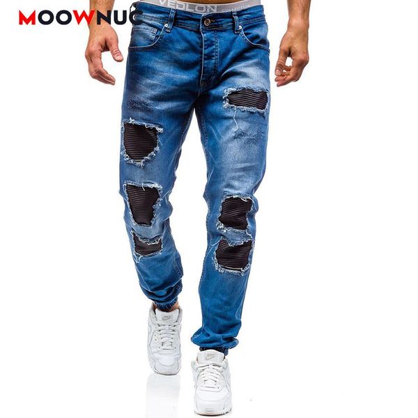sweatpants casual jeans for men plus size washed full-length fashion pant 2021 hole spring fit denim trousers male brand moownuc, Blue
sweatpants casual jeans for men plus size washed full-length fashion pant 2021 hole spring fit denim trousers male brand moownuc, Blue