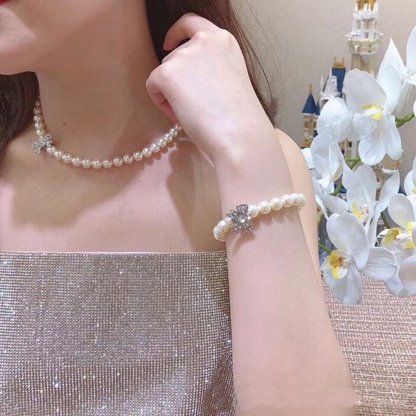 luxury pearl micro inlays diamonds bow necklace earrings bracelet women's jewelry set high quality, Black
luxury pearl micro inlays diamonds bow necklace earrings bracelet women's jewelry set high quality, Black