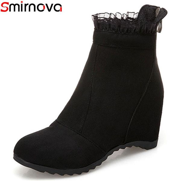 boots smirnova arrival 2021 fashion casual shoes women's winter round toe high increasing heels ruffles ankle, Black
boots smirnova arrival 2021 fashion casual shoes women's winter round toe high increasing heels ruffles ankle, Black