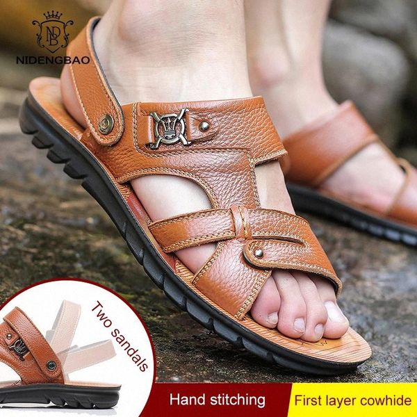 two ways wearing genuine leather sandals men casual shoes summer sandalias hombre slides 4 models can choose drop shipping #1h6x, Black
two ways wearing genuine leather sandals men casual shoes summer sandalias hombre slides 4 models can choose drop shipping #1h6x, Black