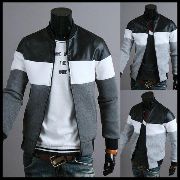 new men's spring and autumn selling men's jackets casual fashion stitching design jackets, Black;brown
new men's spring and autumn selling men's jackets casual fashion stitching design jackets, Black;brown