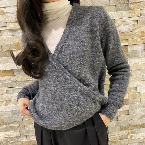 women's knits & tees v-neck wrap sweater lace-up autumn long sleeve knit cardigans, White
women's knits & tees v-neck wrap sweater lace-up autumn long sleeve knit cardigans, White