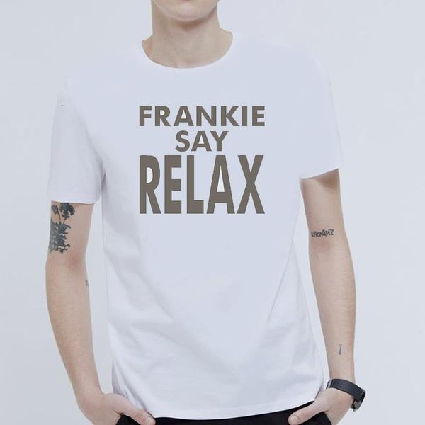 2021 man new tee summer men fashion short sleeve t-shirt 100% cotton comforable soft print frankie say relax casual, White;black
2021 man new tee summer men fashion short sleeve t-shirt 100% cotton comforable soft print frankie say relax casual, White;black