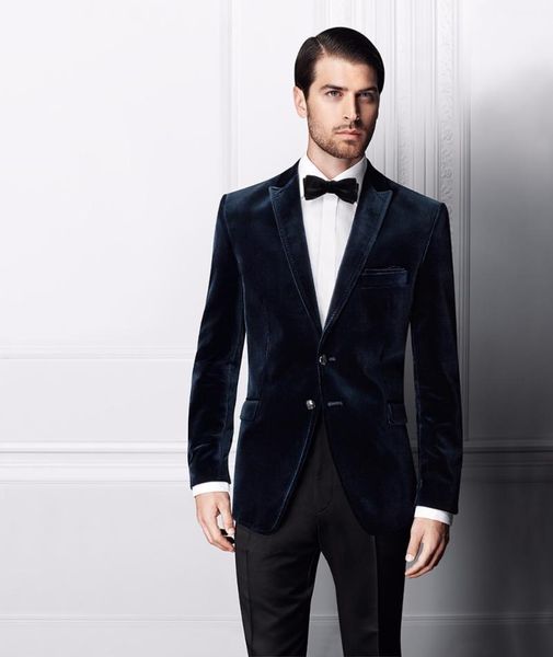 men's suits & blazers latest coat pant designs navy blue velvet italian formal groom wedding suit for men gentle 2 pieces slim fit tern, White;black
men's suits & blazers latest coat pant designs navy blue velvet italian formal groom wedding suit for men gentle 2 pieces slim fit tern, White;black