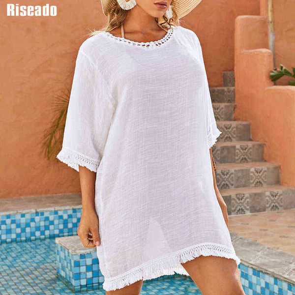 riseado white swimwear women tassel beach dresses half sleeve women's swimsuits knitted bathing suits pareo for the beach, White;black
riseado white swimwear women tassel beach dresses half sleeve women's swimsuits knitted bathing suits pareo for the beach, White;black