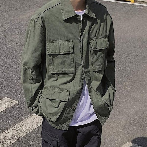 2020 men japan style vintage fashion loose casual multi-pockets cargo jackets male streetwear hip hop coat outerwear1, Black;brown
2020 men japan style vintage fashion loose casual multi-pockets cargo jackets male streetwear hip hop coat outerwear1, Black;brown