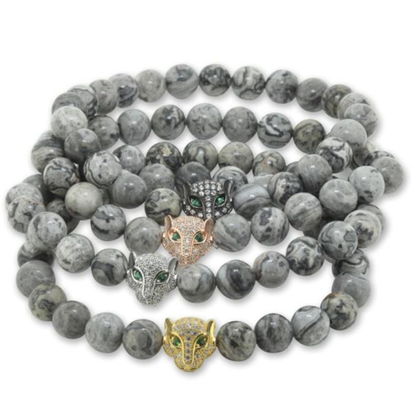 2020 new product men bracelet 8mm natural grey veined picture stone bead micro inserts zircon leopard mens charm jewelry, Golden;silver
2020 new product men bracelet 8mm natural grey veined picture stone bead micro inserts zircon leopard mens charm jewelry, Golden;silver