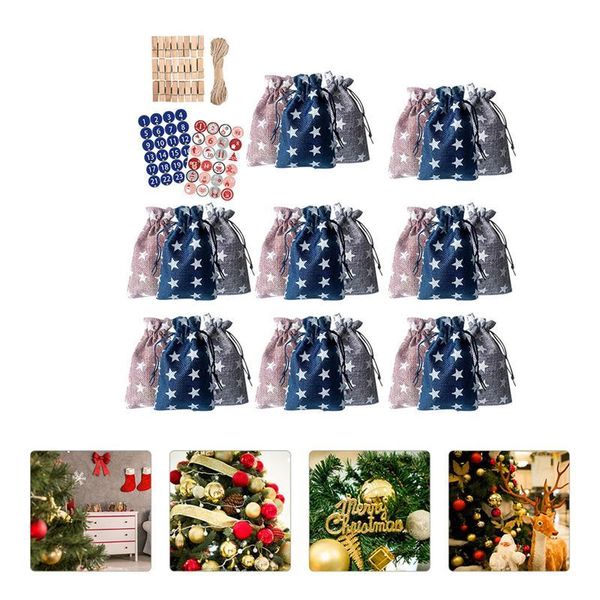 1 set christmas drawstring bag durable novel creative calendar linen bag treaty gift bag hanging ornament candy pouch bbycms
1 set christmas drawstring bag durable novel creative calendar linen bag treaty gift bag hanging ornament candy pouch bbycms