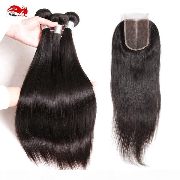 hannah product 4pcs lot 1 piece closure with hair bundles 3pcs human virgin hair weft with closure for full head straight, Black
hannah product 4pcs lot 1 piece closure with hair bundles 3pcs human virgin hair weft with closure for full head straight, Black