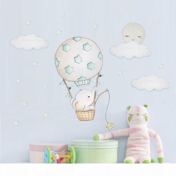 cartoon baby elephant wall stickers for kids room baby nursery room decoration air balloon wall decals cloud moon stars pvc
cartoon baby elephant wall stickers for kids room baby nursery room decoration air balloon wall decals cloud moon stars pvc