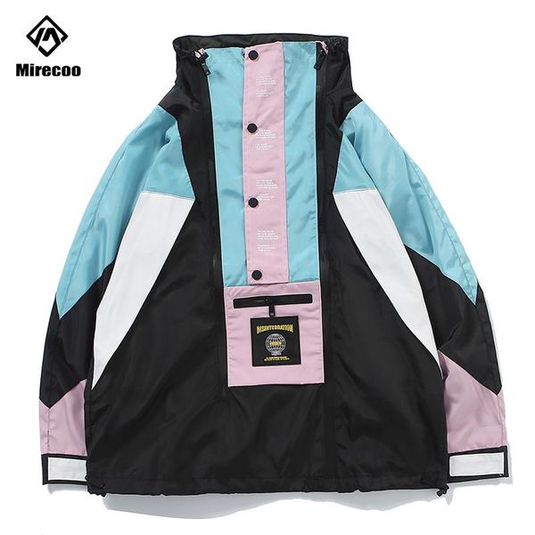men's jackets mirecoo jacket men block patchwork mens hip hop windbreaker coaches advanced fashion coat streetwear 2021, Black;brown
men's jackets mirecoo jacket men block patchwork mens hip hop windbreaker coaches advanced fashion coat streetwear 2021, Black;brown