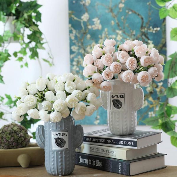 artificial rose flower 27 heads fake flower bonsai diy party wedding bride holding floral bouquet home l table plants decor1
artificial rose flower 27 heads fake flower bonsai diy party wedding bride holding floral bouquet home l table plants decor1