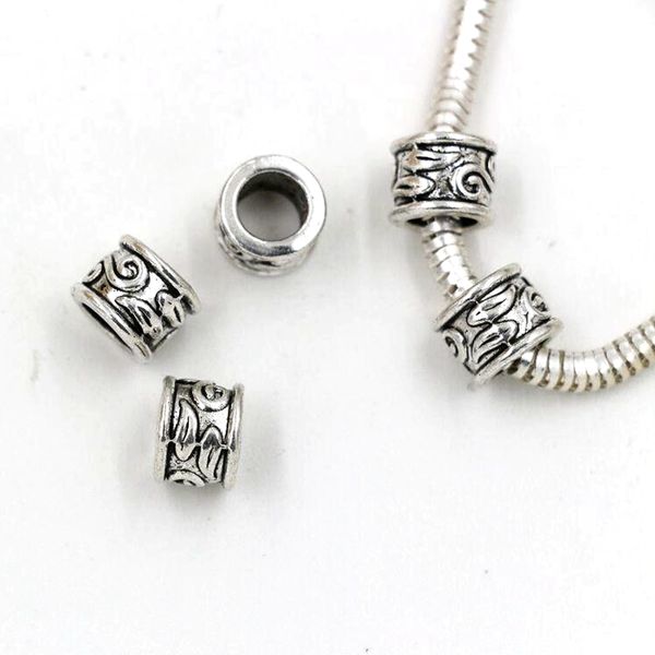 100pcs antique silver 5.5mm hole zinc alloy tube bead spacers charm for jewelry making bracelet necklace diy accessories, Bronze;silver
100pcs antique silver 5.5mm hole zinc alloy tube bead spacers charm for jewelry making bracelet necklace diy accessories, Bronze;silver