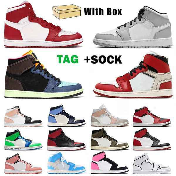 with box x original jumpman 1 men women basketball shoes fearless cactus jack high 1s mid milan trainers sports sneakers stock
with box x original jumpman 1 men women basketball shoes fearless cactus jack high 1s mid milan trainers sports sneakers stock