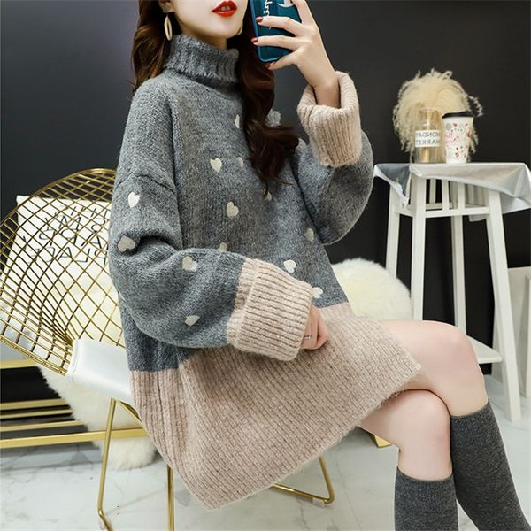 2021 new love embroidered women's clothes polyester office lady autumn and winter turtleneck high sweater lazy wind 6men, White;black
2021 new love embroidered women's clothes polyester office lady autumn and winter turtleneck high sweater lazy wind 6men, White;black