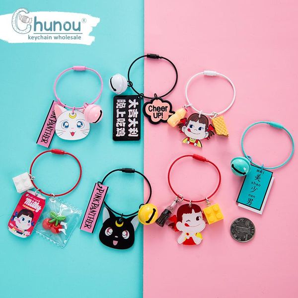 keychains cute acryllic sailor moon anime keyring keychain handmade girls cat bell key chain pendant kids bag accessories, Silver
keychains cute acryllic sailor moon anime keyring keychain handmade girls cat bell key chain pendant kids bag accessories, Silver