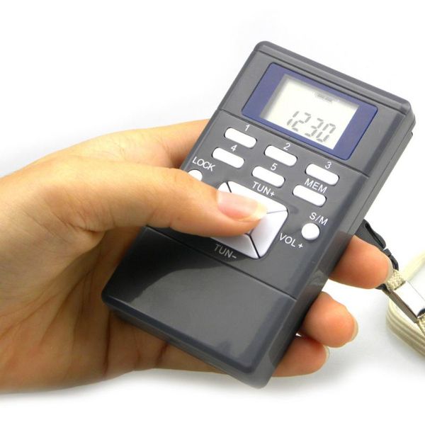 portable mini radio frequency modulation digital led display radio receiver signal processing +earphone+lanyard
portable mini radio frequency modulation digital led display radio receiver signal processing +earphone+lanyard