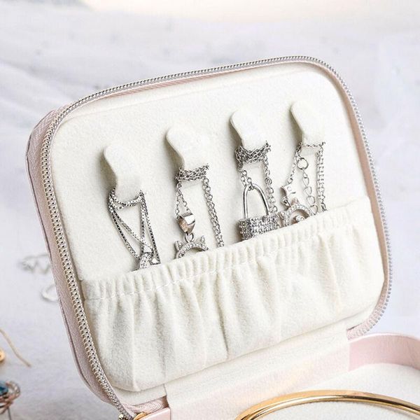 leather jewelry box storage organizer necklace bracelet earring case holder gift portable travel jewelry organizer ornament case, Pink;blue
leather jewelry box storage organizer necklace bracelet earring case holder gift portable travel jewelry organizer ornament case, Pink;blue