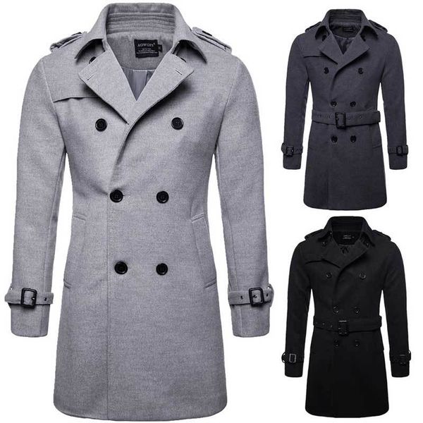 2020 wool winter of trench coat men casual long solid jacket washed cotton double-breasted new fashion, Tan;black
2020 wool winter of trench coat men casual long solid jacket washed cotton double-breasted new fashion, Tan;black