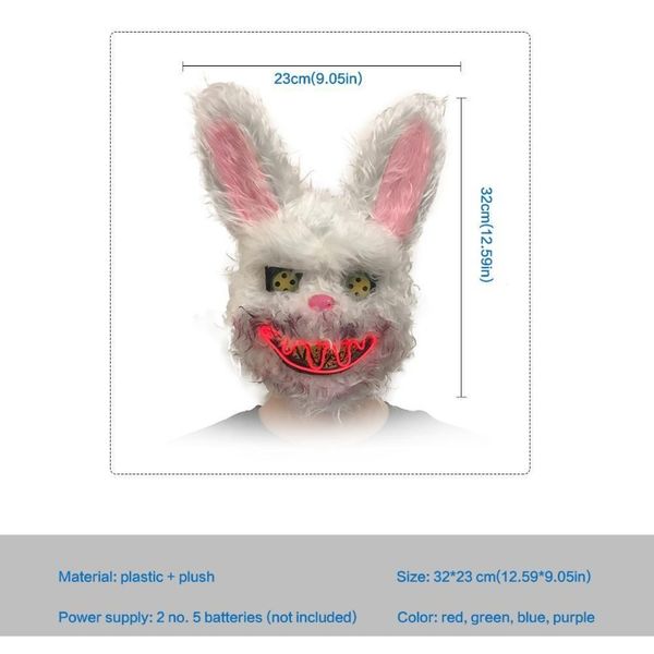 bunny rabbit mask halloween party plush bunny creepy scary mask halloween cold light mask durable f jllrhz lucky2005
bunny rabbit mask halloween party plush bunny creepy scary mask halloween cold light mask durable f jllrhz lucky2005
