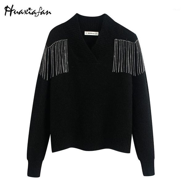 huaxiafan solid sweaters women fashion casual v neck sweater women elegant diamonds long sleeve sweaters female ladies1, White;black
huaxiafan solid sweaters women fashion casual v neck sweater women elegant diamonds long sleeve sweaters female ladies1, White;black