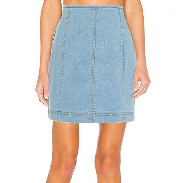 light blue denim skirt hight waist solid pencil skirt summer casual women zipper mini jupe femme falda mujer1, Black 
light blue denim skirt hight waist solid pencil skirt summer casual women zipper mini jupe femme falda mujer1, Black