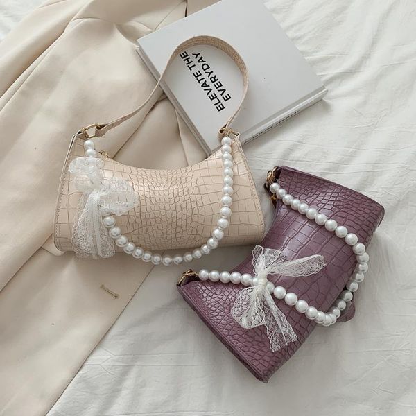 shoulder bags retro soft pu leather ladies small baguette handbags crocodile pattern women hobos armpit bag fashion pearl chain
shoulder bags retro soft pu leather ladies small baguette handbags crocodile pattern women hobos armpit bag fashion pearl chain