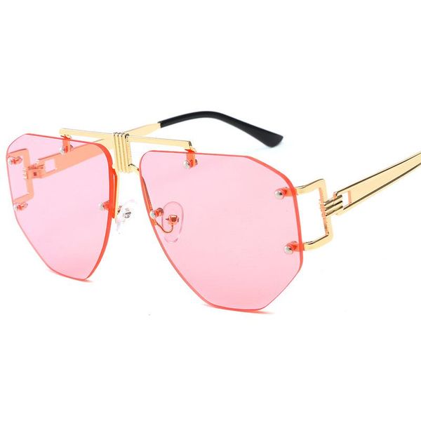retro rimless sunglasses pink women and men shades vintage red hexagon sun glasses fashion zonnebril dames sonnenbrille, White;black
retro rimless sunglasses pink women and men shades vintage red hexagon sun glasses fashion zonnebril dames sonnenbrille, White;black