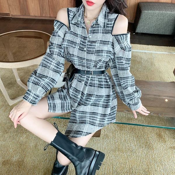 dress 2020 autumn and spring new cargos dress high waist strapless plaid dresses women's clothing, Black;gray
dress 2020 autumn and spring new cargos dress high waist strapless plaid dresses women's clothing, Black;gray