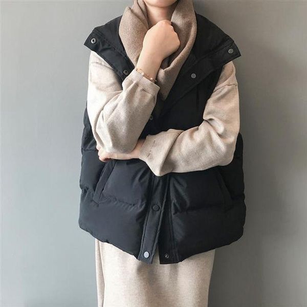 2021 women sleeveless vest winter warm plus size 2xl down cotton padded jacket female veats mandarin collar sleeveless wais, Black;brown
2021 women sleeveless vest winter warm plus size 2xl down cotton padded jacket female veats mandarin collar sleeveless wais, Black;brown