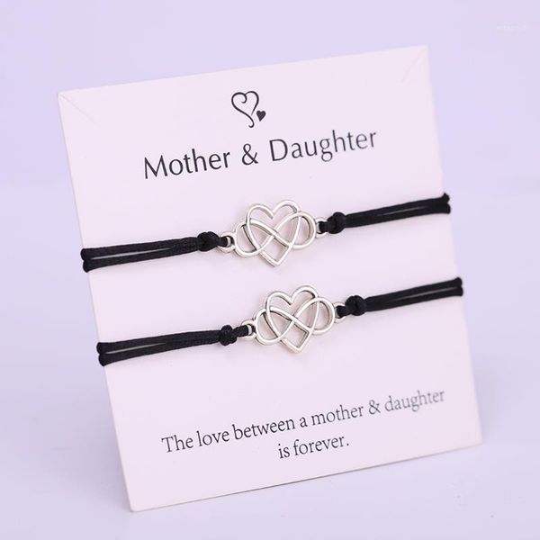 charm bracelets (a set) mother daughter infinity heart adjustable rope bracelet women girl fashion jewelry drop 1, Golden;silver
charm bracelets (a set) mother daughter infinity heart adjustable rope bracelet women girl fashion jewelry drop 1, Golden;silver