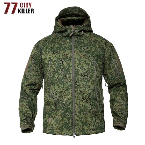 77city killer shark soft shell military tactical jacket men waterproof warm windbreaker coat camouflage hooded jacket clothing 201111, Black;brown
77city killer shark soft shell military tactical jacket men waterproof warm windbreaker coat camouflage hooded jacket clothing 201111, Black;brown